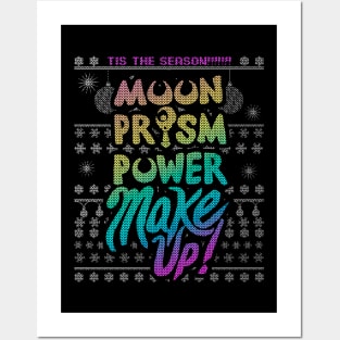 Moon Prism Power MakeUp! Ugly Christmas Sweater Posters and Art